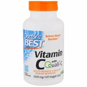 Doctor's Best Vitamin C 1000 mg, 120 vegetariánských kapslí