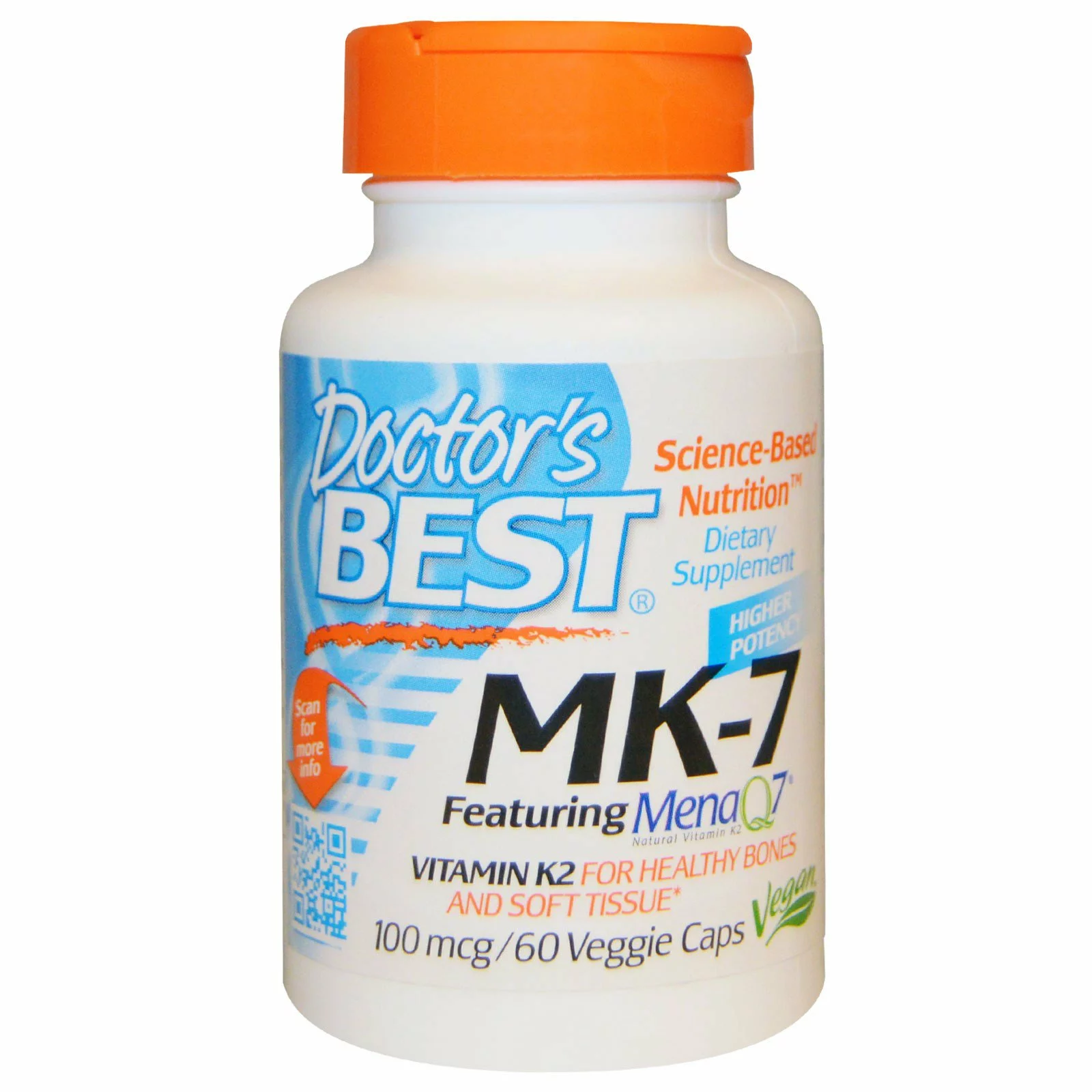 Doctor's Best Vitamin K2 MK-7 100 mcg, 60 kapslí