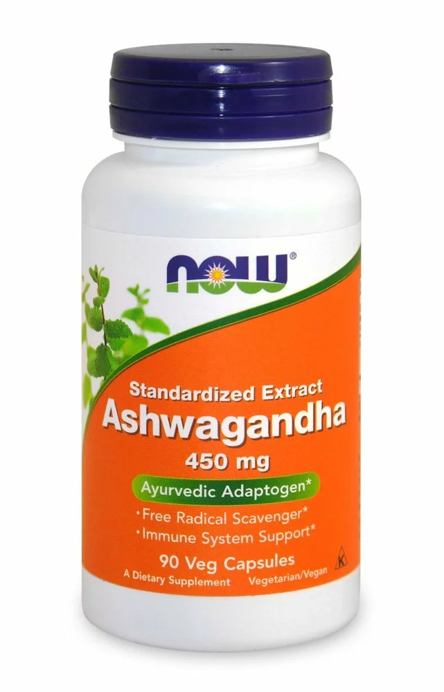 Now Foods Ashwagandha 450 mg, 90 kapslí