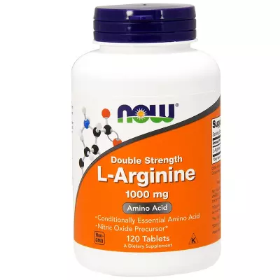 Now Foods L-Arginin 1000 mg, 120 tablet