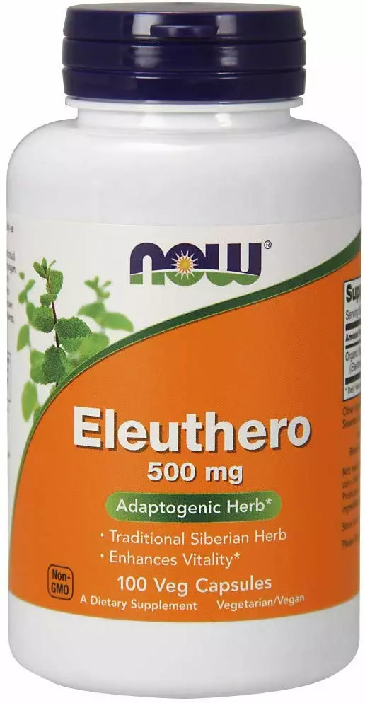 Now Foods Sibiřský ženšen (Eleuterokok ostnitý) 500 mg, 100 veg.kapslí