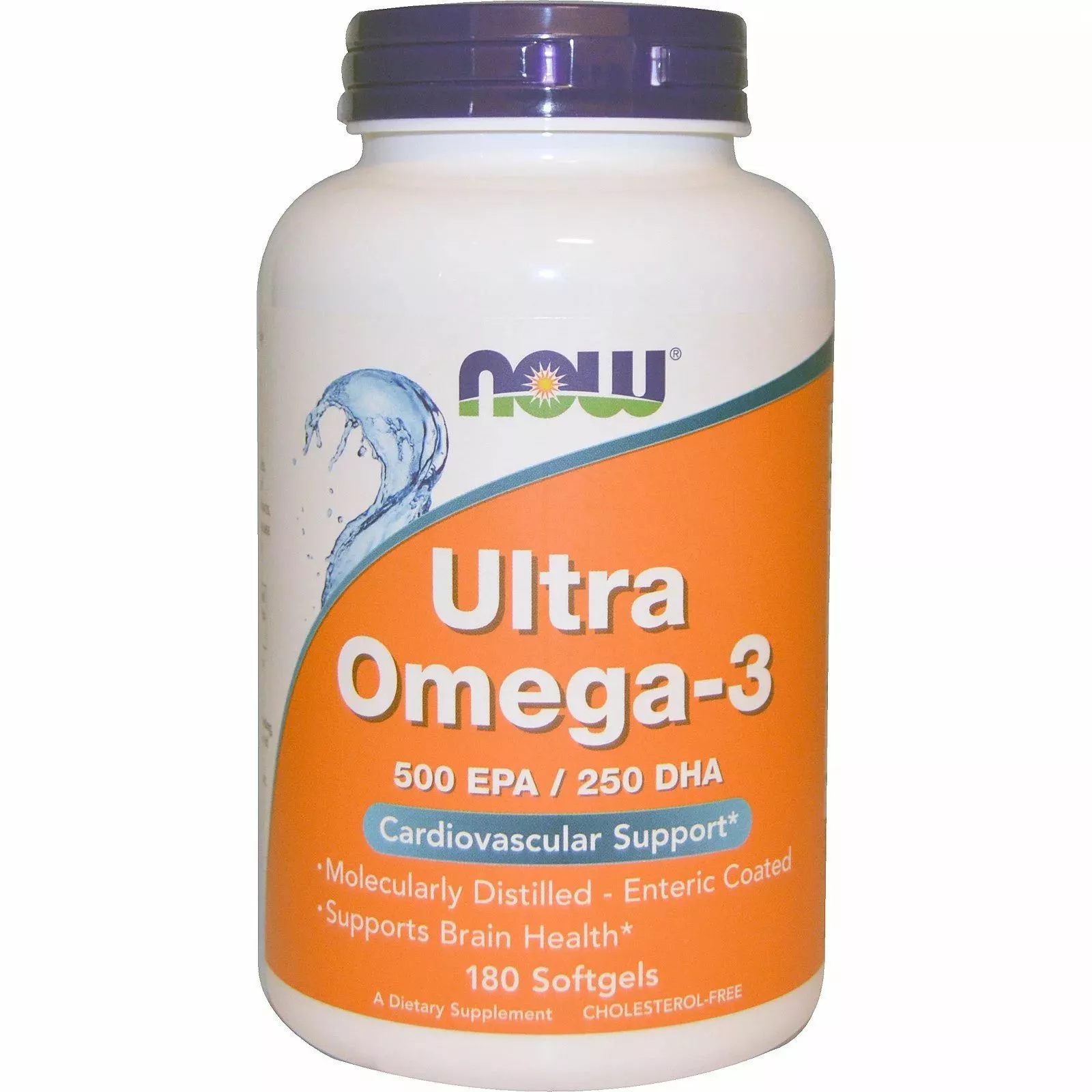Now Foods Ultra Omega 3, 500 EPA/250 DHA, 180 softgel kapslí