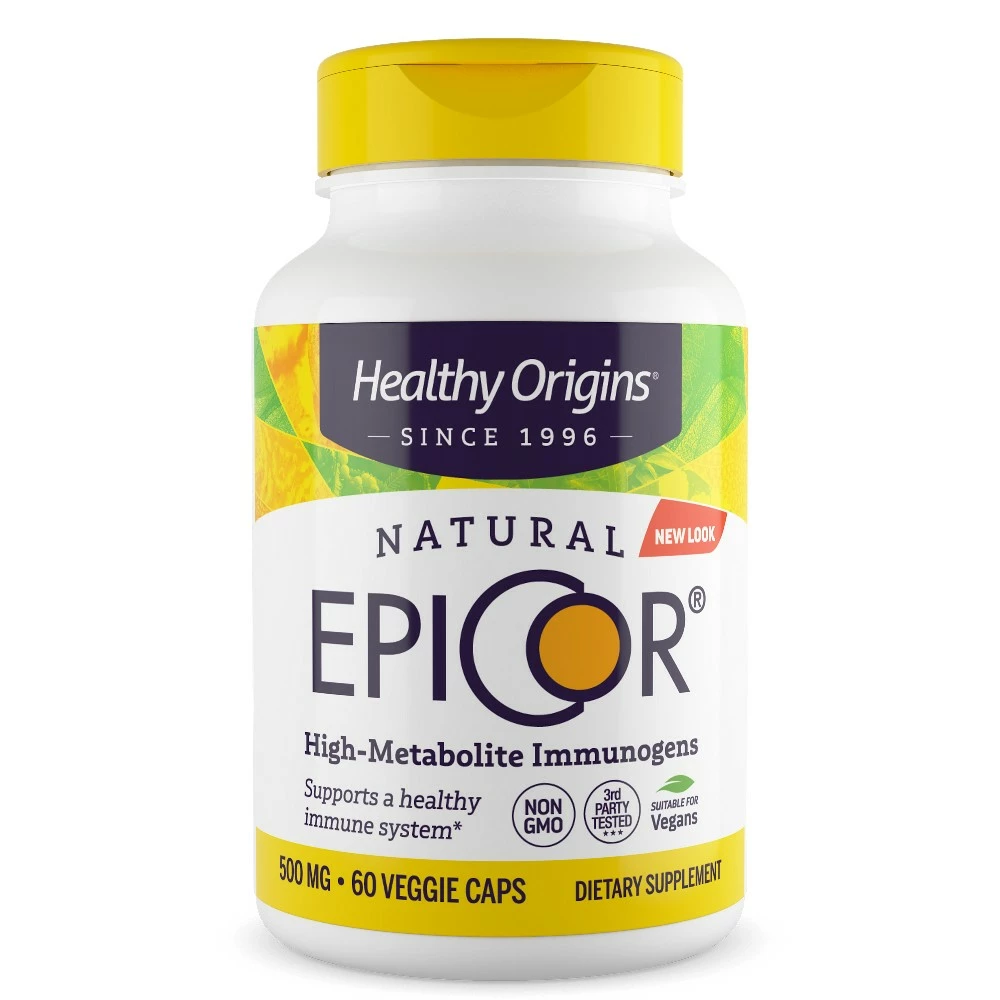 Healthy Origins EpiCor, 500 mg, 60 rostlinných kapslí