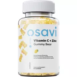 Osavi, Vitamín C + Zinc , Citron, 60 gumových medvídků