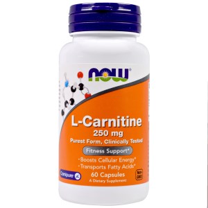 Now Foods L-Carnitine CarniPure 250 mg, 60 kapslí