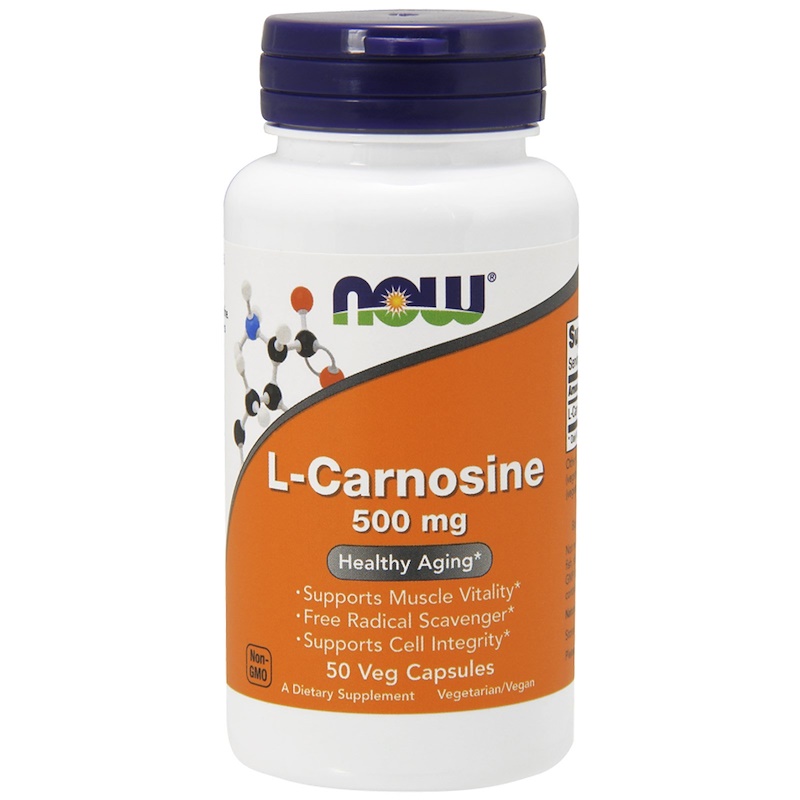 Now Foods L-Carnosine 500 mg, 50 veg kapslí