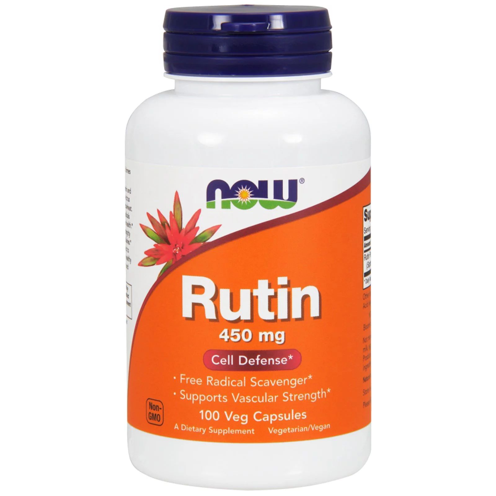 Now Foods Rutin 450 mg, 100 rostlinných kapslí