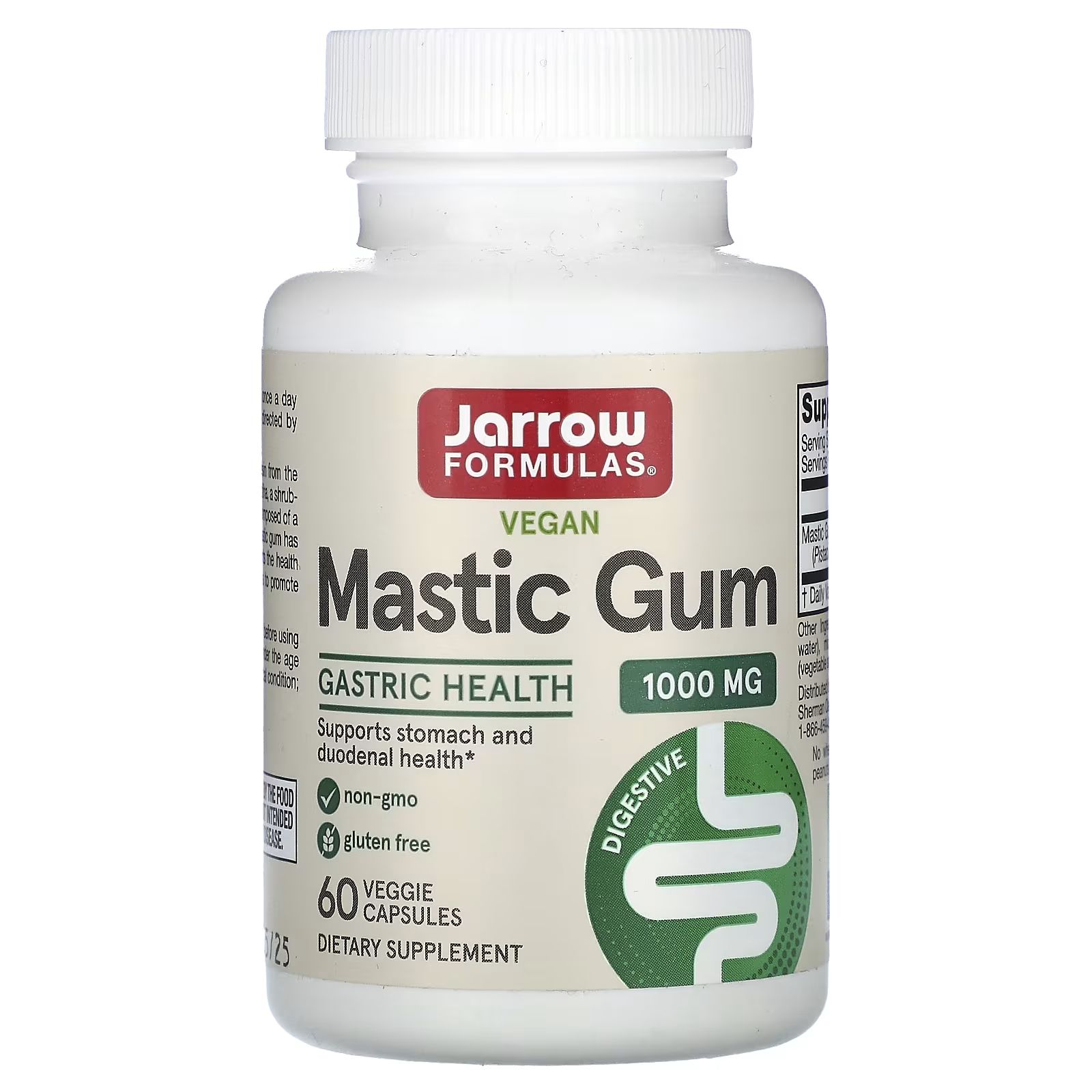 Jarrow Formulas Jarrow Formulas, Mastic Gum (masticha), 500 mg, 60 rostlinných kapslí