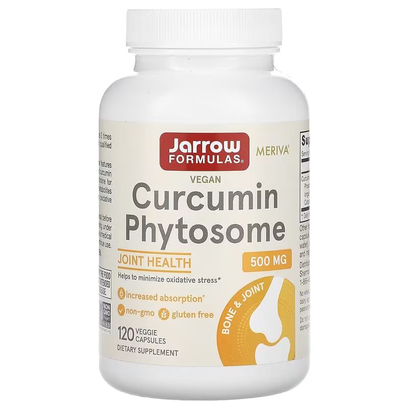 Jarrow Formulas Curcumin Phytosome (Meriva), 500 mg, 120 rostlinných kapslí
