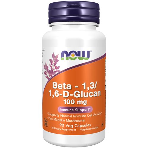 Now Foods NOW Beta 1,3/1,6- D -Glucan (Beta-Glucan) 100 mg, 90 rostlinných kapslí