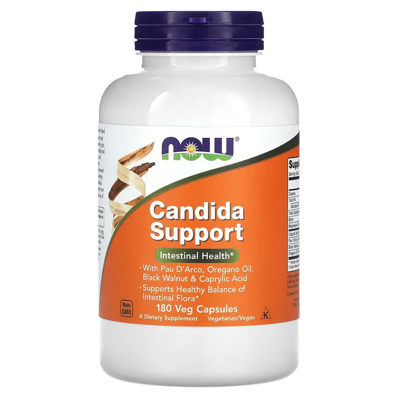 Now Foods NOW Candida Support, 180 rostlinných kapslí