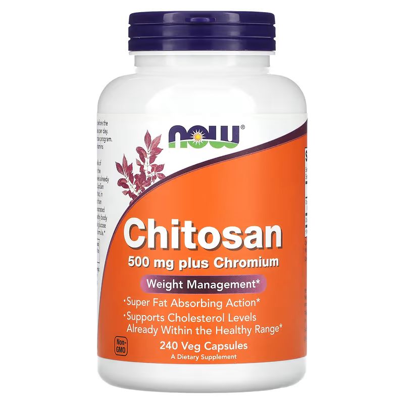 Now Foods NOW Foods, Chitosan, 500 mg, 240 rostlinných kapslí