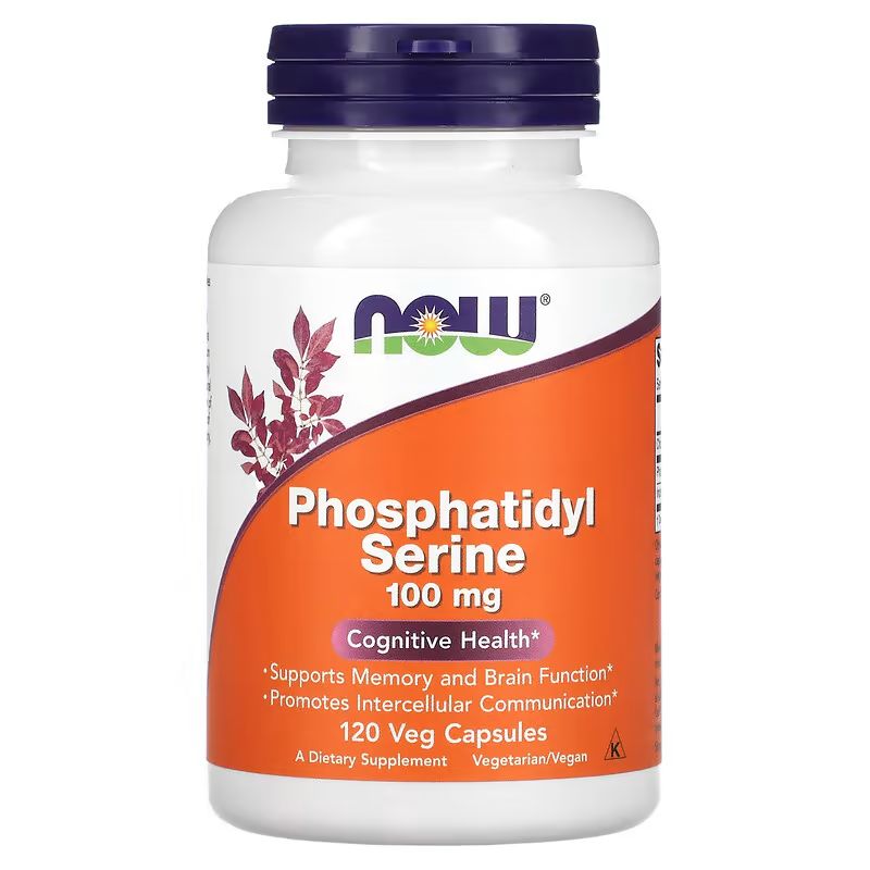 Now Foods NOW Foods, Phosphatidyl Serine, 100 mg, 120 rostlinných kapslí