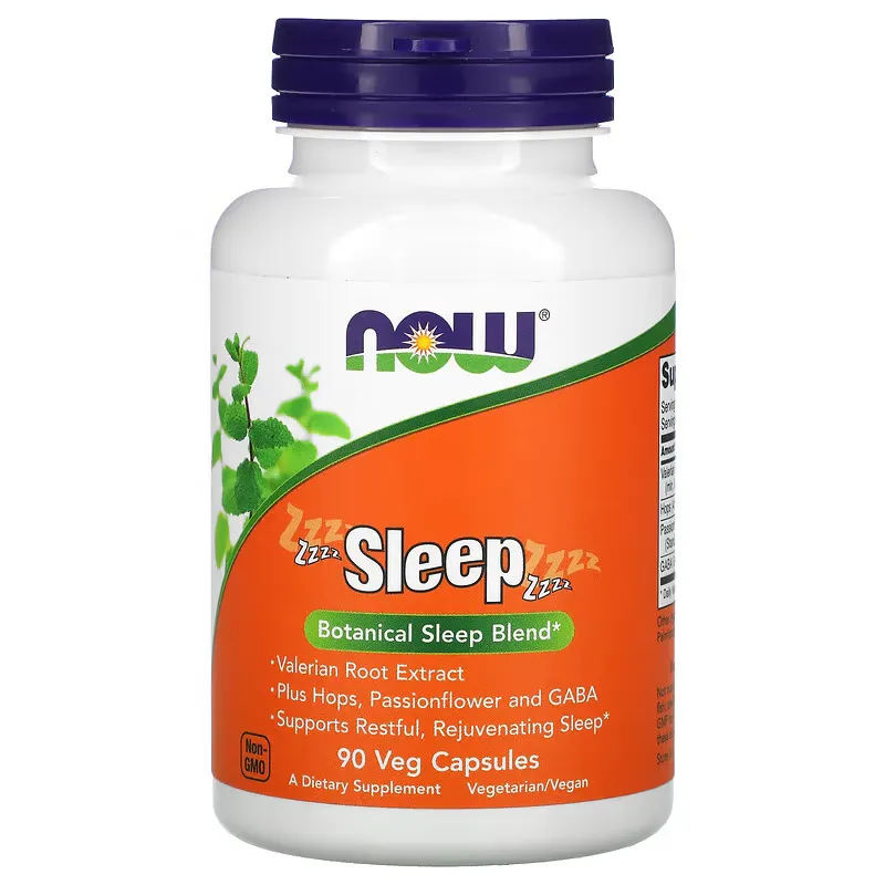 Now Foods NOW Sleep, Formulace pro spánek, 90 rostlinných kapslí