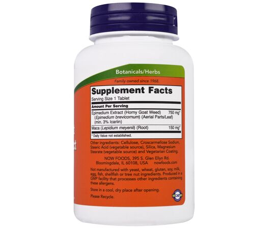 Horny Goat Weed Extrakt Epimedium Škornice 750 mg 150 mg Maca 90