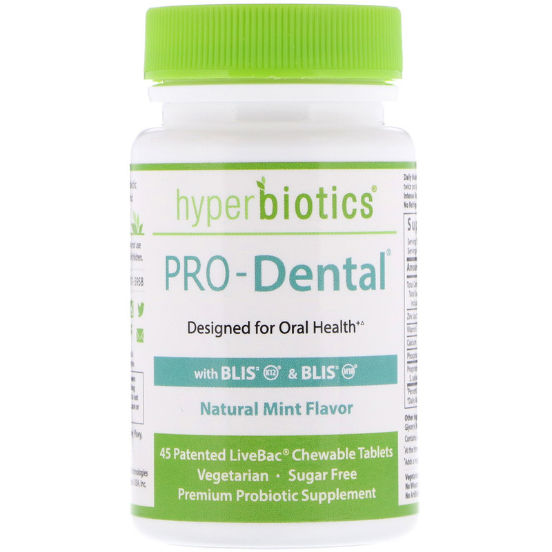 Hyperbiotics PRODental 45 chewable capsules