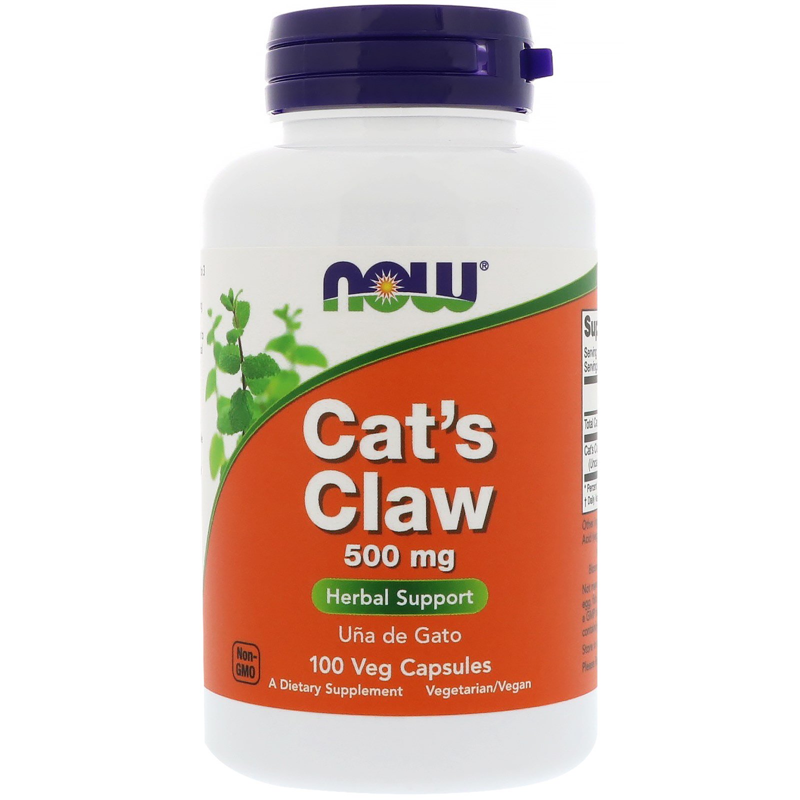 Now Foods Vilcacora (Cat's Claw) 500 mg, 100 rostlinných kapslí
