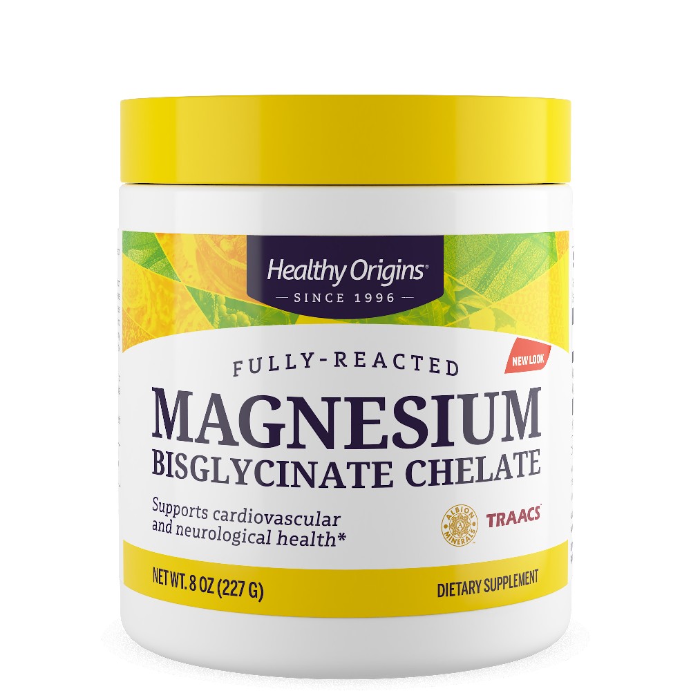 Healthy Origins Magnesium Bisglycinate TRAACS, 227 g, čistý prášek