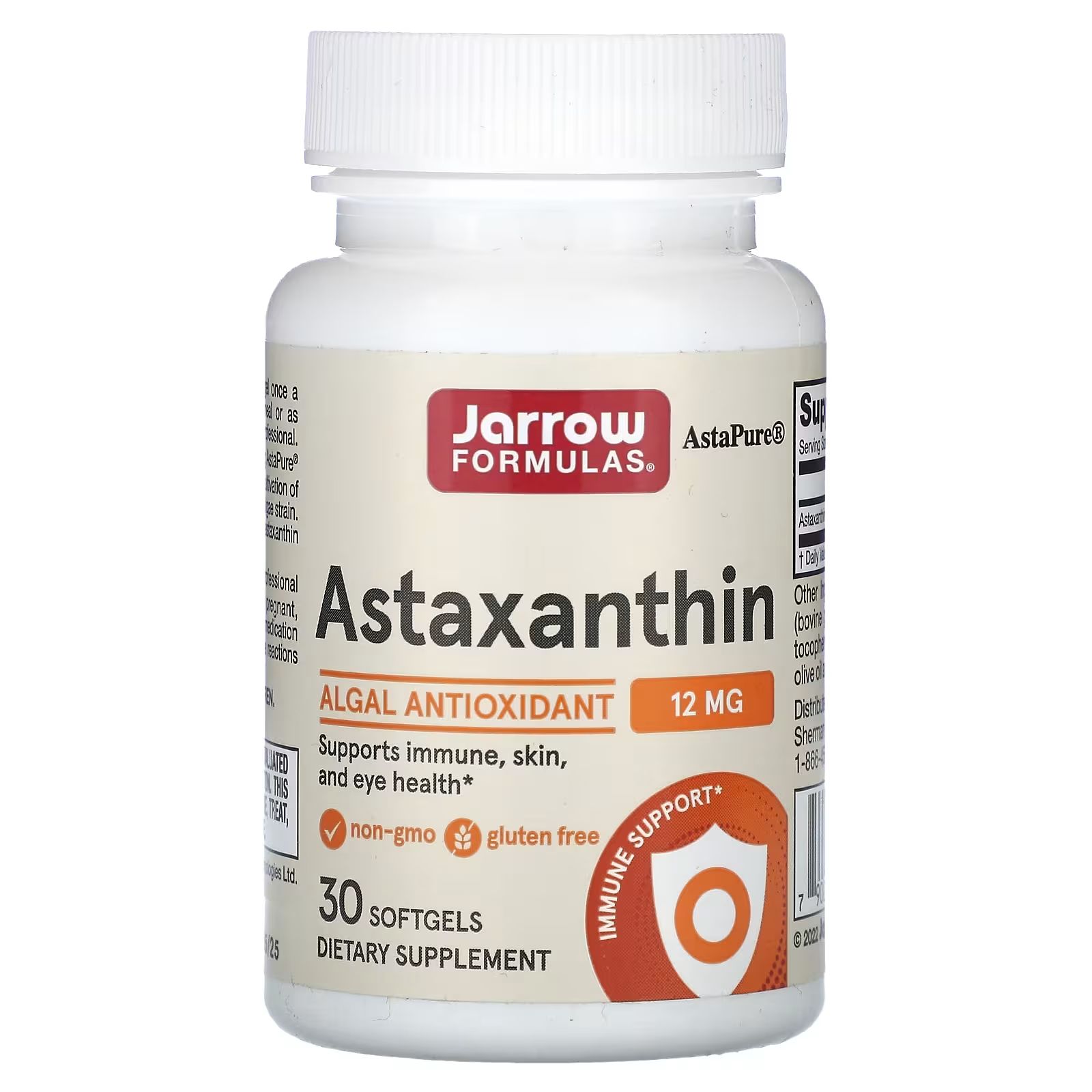 Jarrow Formulas Jarrow Formulas, Astaxanthin, 12 mg, 30 softgel kapslí