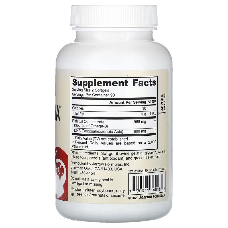 Jarrow Formulas Jarrow Formulas, Max DHA, 180 softgel kapslí