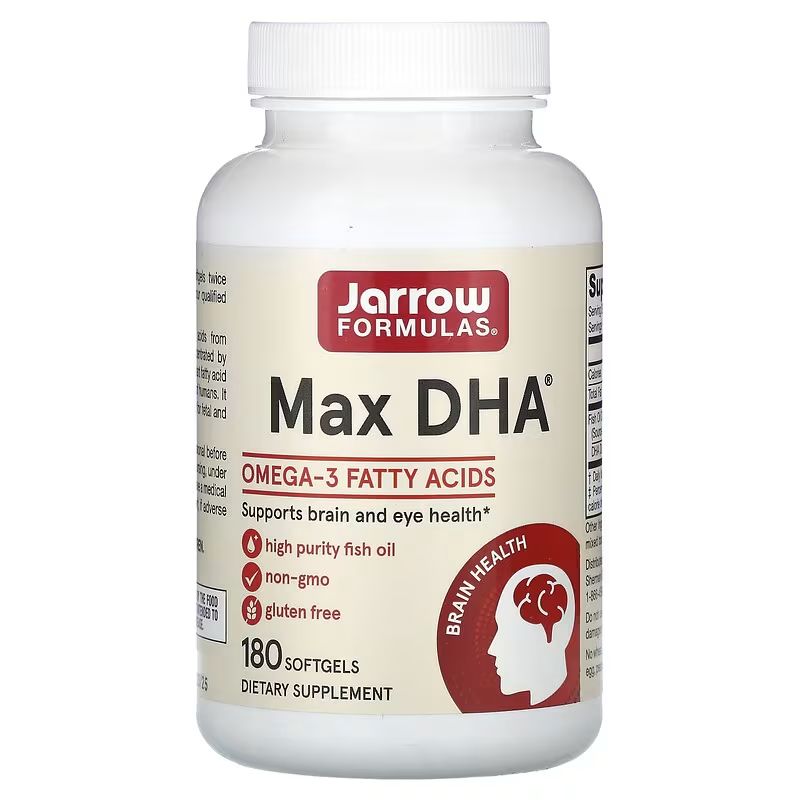 Jarrow Formulas Jarrow Formulas, Max DHA, 180 softgel kapslí