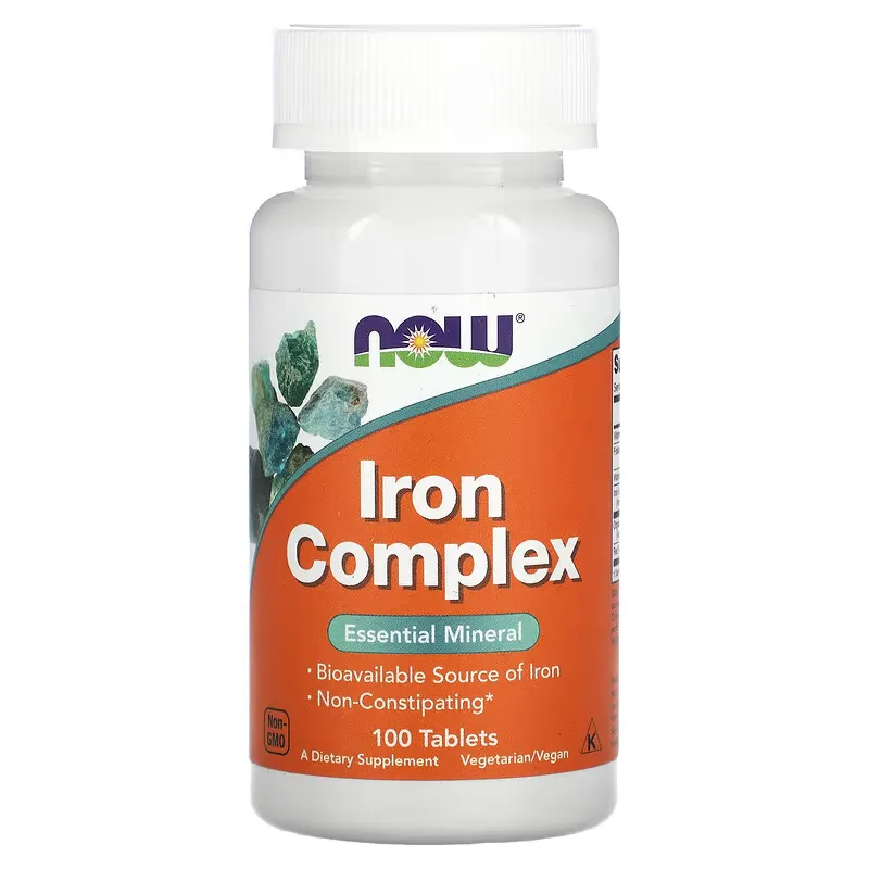 Now Foods NOW Iron Complex, 100 tablet
