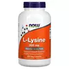 NOW Foods, L-lysin, 500 mg, 250 rostlinných kapslí