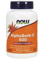 Now Foods Alphasorb-C 500 mg, 90 rostlinných kapslí