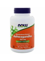 Now Foods Ashwagandha 450 mg, 180 rostlinných kapslí