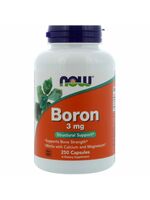 Now Foods Boron, 3 mg, 250 kapslí