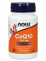 Now Foods, Koenzym Q10, 100 mg, 50 softgel kapslí