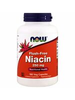 Now Foods, Flush-Free Niacin (Vitamin B3) 250 mg, 180 veg.kapslí