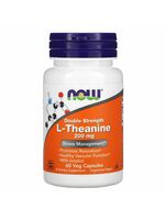 Now Foods L-Theanin 200 mg, 60 veg.kapslí