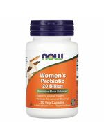 NOW Foods, Woman’s probiotics, 20 miliard CFU, 50 rostlinných kapslí