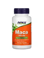 NOW Foods, Maca, 500 mg, 100 rostlinných kapslí