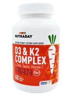 NUTRADAY D3+K2 Complex, 60 rostlinných kapslí
