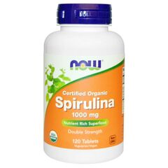 NOW Spirulina 1000 mg, 120 tablet
