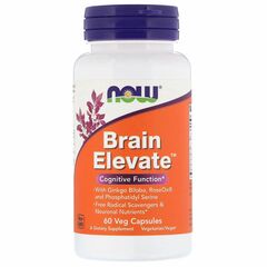 Now Foods Brain Elevate, 60 rostlinných kapslí