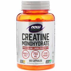Now Creatine monohydrate 750 mg, 120 kapslí