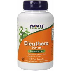 Eleuthero 500 mg, 100 veg caps