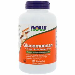 Now Foods Glucomannan, 575 mg, 180 kapslí