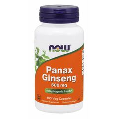 Now Foods Panax Ginseng 500 mg, 100 veg caps