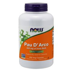 Now Foods Pau D´Arco (lapacho) 500 mg, 250 veganských kapslí