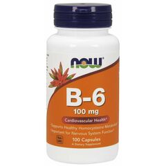 Now Foods, Vitamin B6, 100 mg, 100 tablet
