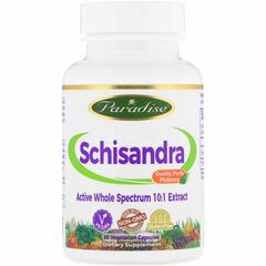 Paradise Herbs Schisandra Whole Spectrum Extract, 60 veg kapslí