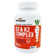 NUTRADAY D3+K2 Complex, 60 rostlinných kapslí