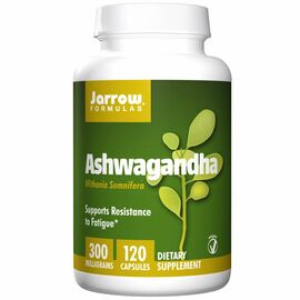 Jarrow Formulas, Ashwagandha (KSM-66), 300 mg, 120 rostlinných kapslí