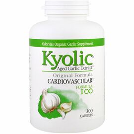 Kyolic Aged Garlic Extrakt, cardiovascular, formula 100, 300 kapslí
