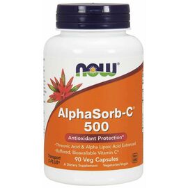 Now Foods Alphasorb-C 500 mg, 90 rostlinných kapslí