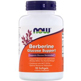 Now Foods Berberine Glucose Support, 90 softgel kapslí